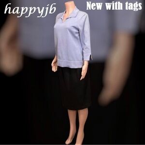 Liz Claiborne Lizsport 3/4 Sleeve Blouse Top Size L